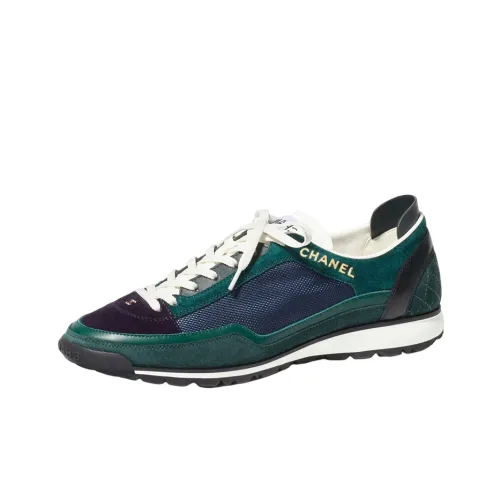 CHANEL Низкий топ Повседневная обувь Женская Темно-зеленый