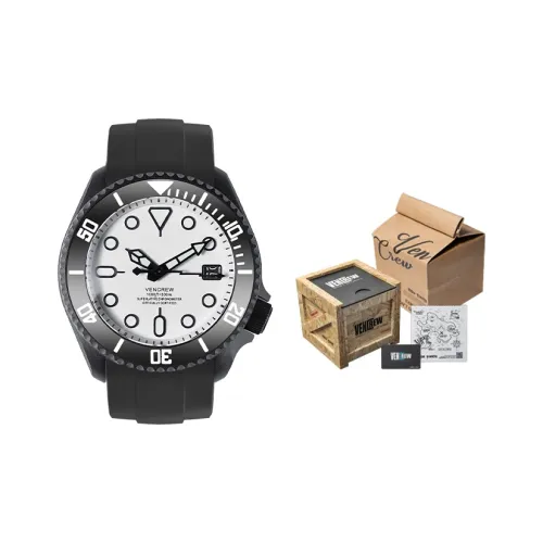 VENCREW International Dating Line Автоматические механические часы Унисекс с белым циферблатом VENCREW ZTK11