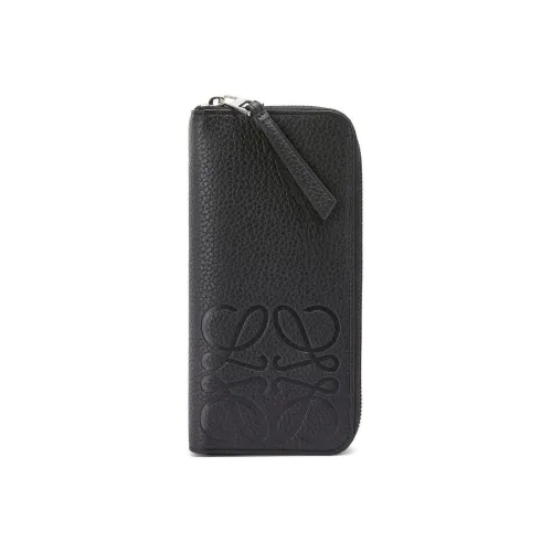 LOEWE Телячья кожа с текстурой кошелек стандартный мужской черный