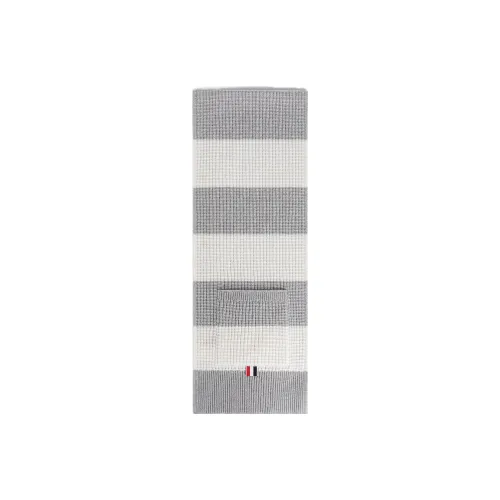 THOM BROWNE Кашемир Вязаные шарфы Серый / Белый Детский