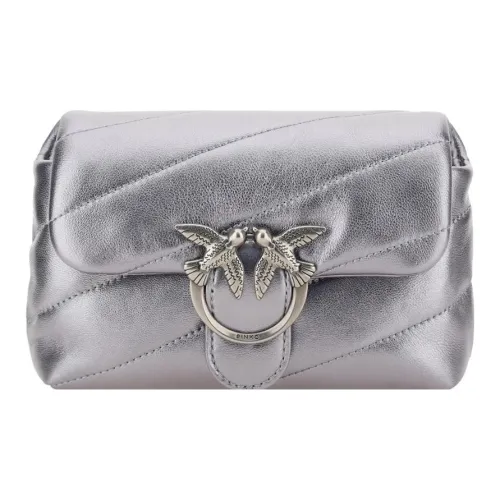 PINKO Puff Овчина Сумка через плечо Сумка на плечо Женская Серебряная