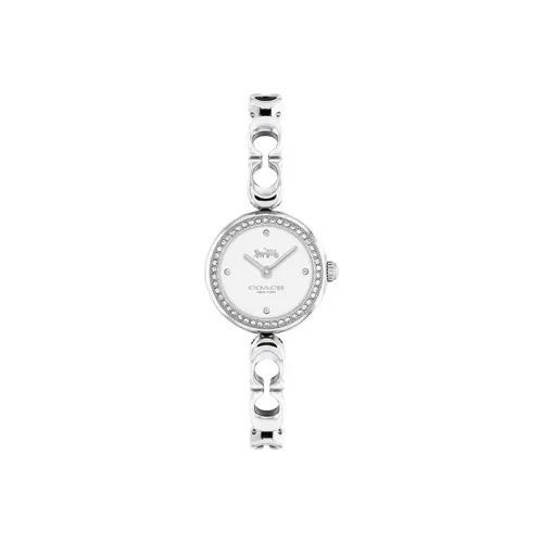 COACH GRACIE Collection Женские часы Кварцевый механизм Ремешок из нержавеющей стали 23 мм Серебристый циферблат