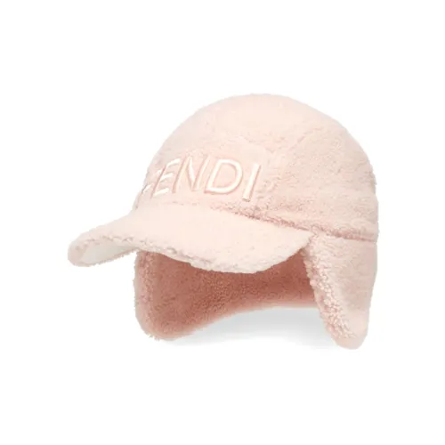 FENDI Шерсть Шапка-ушанка Розовая Женская