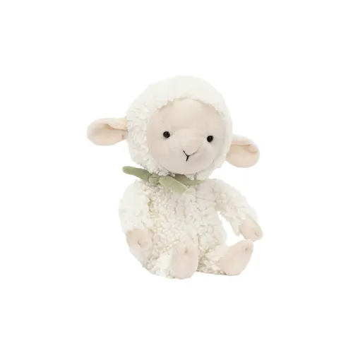 JELLYCAT Farm Animal Collection FLUFFY Овца Куклы Плюшевая кукла 23 см Высота