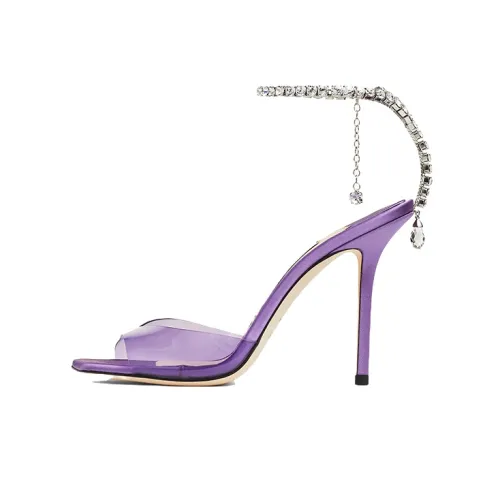 Jimmy Choo Saeda One Strap Sandals Women's Purple
