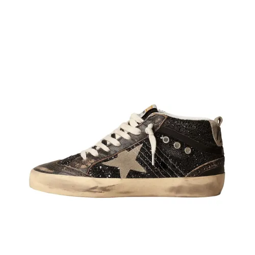 Golden Goose Mid Star Стильные Скейтбординги Женские Черный