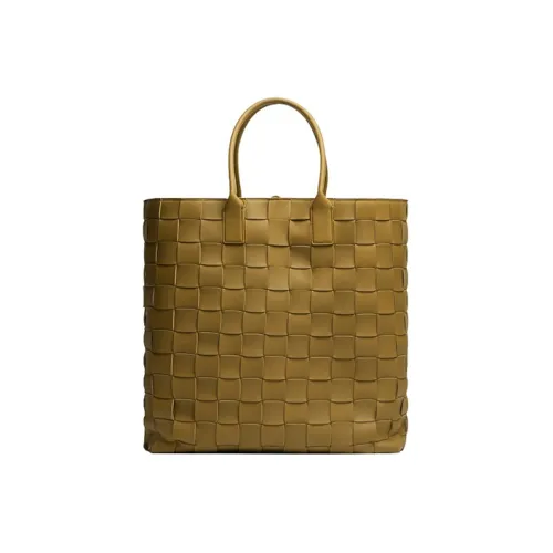 Bottega Veneta Cabat Овечья шкура Тоут Сумка Сумка для покупок Сумка Экстра-большая Женская Горчичный Серый Розовый