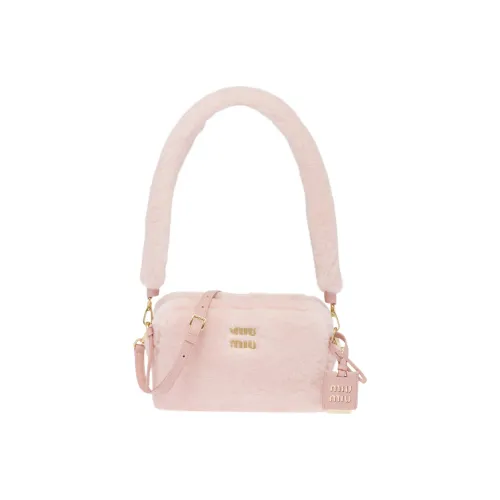 MIU MIU Sheepskin Portable Crossbody Bag Shoulder Bag Women's Pink