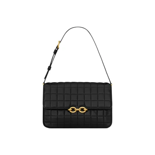 SAINT LAURENT LE MAILLON Овчина Сумка Сумка через плечо Женская Черная