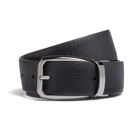 Ermenegildo Zegna Ремни из коровьей кожи, черные, мужские
