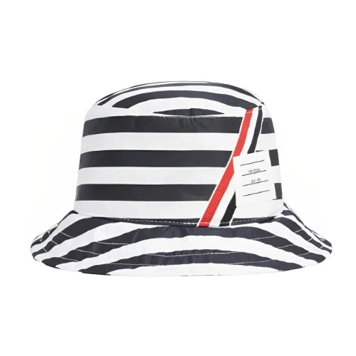 THOM BROWNE Шляпы ведра Белый/Черный Kids