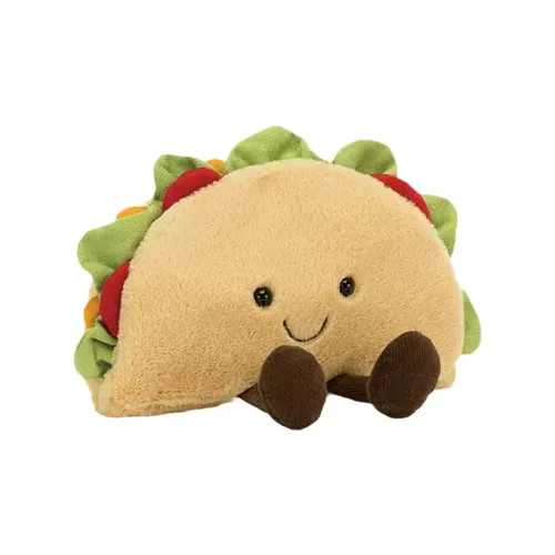 JELLYCAT США New York Limited Fun Food Collection MEXICAN Taco Куклы Плюшевая кукла 13 см Рекомендуемый рост