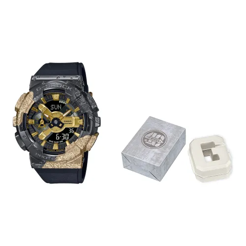 CASIO Кварцевый механизм Унисекс Full Metal Коллекция Disk Watch 51,9мм*48,8мм*16,9мм Золото