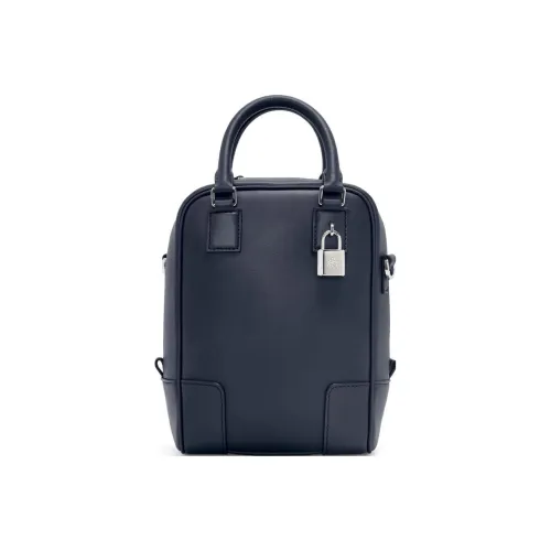 LOEWE Amazona Сумка через плечо из коровьей кожи женская темно-морская синяя