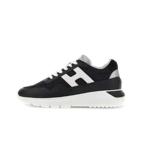 HOGAN Interactive³ Устойчивый к истиранию Низкий Топ Спортивная Повседневная Обувь Мужская Черная