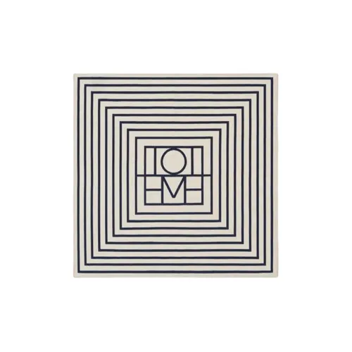 TOTEME Шелковые шарфы Экрю/черный Женские