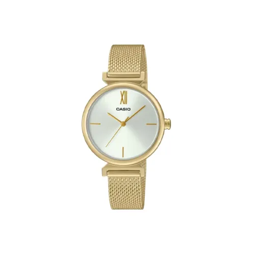 CASIO Standard Series Кварцевый механизм часы с ремешком из нержавеющей стали женские часы серебристый циферблат