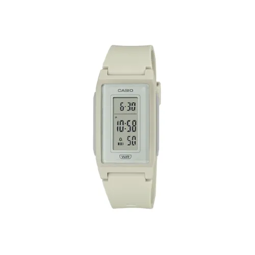 CASIO Кварцевый механизм Смольный ремешок Женские часы Серый циферблат LF 10WH 8