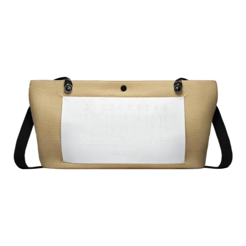 Maison Margiela Коровья кожа с сумкой Cotton Shopping сумка сумка через плечо женская желтый белый многоцветный