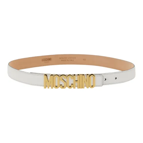 MOSCHINO Кожаные ремни Белый Женские