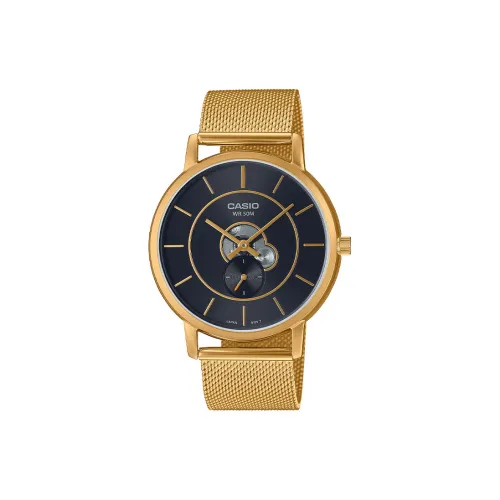 CASIO Standard Series Электронные Механические Часы из Нержавеющей Стали с Ремешком Мужские Часы Черный Циферблат