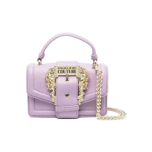 VERSACE JEANS COUTURE Полиуретан Полиэстер Сумка через плечо Сумка через плечо Маленькая Женская Светло-фиолетовая