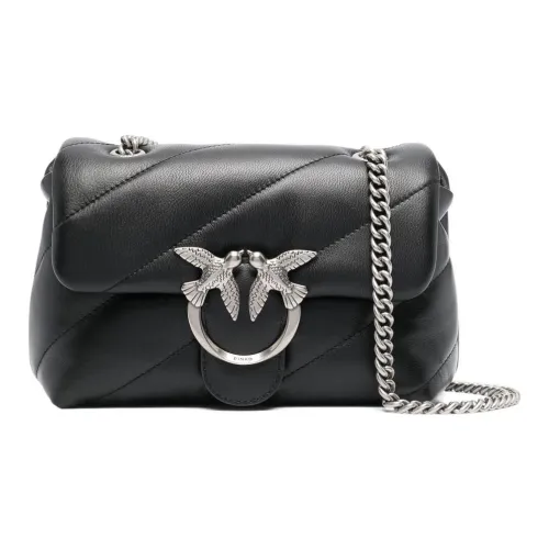 PINKO Puff Телячья кожа Сумка через плечо Сумка на плечо Женская Черная