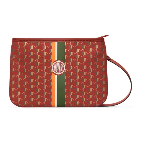 Moynat Холст 1920 Холст Одно Плечо Клатч Мужской Красный Зеленый Оранжевый