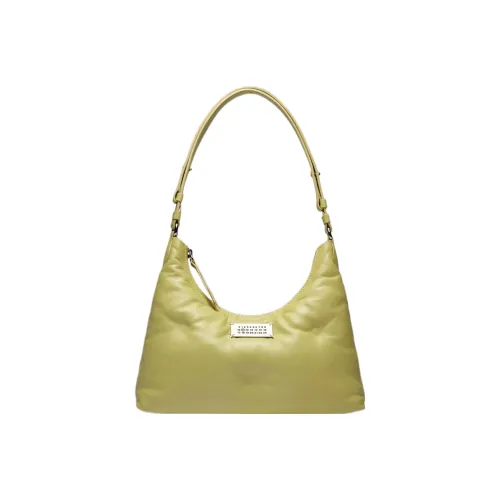 Maison Margiela Кожа с Овечьей шкурой и Телячьей кожа Сумка на плечо Маленькая Женская Желтая