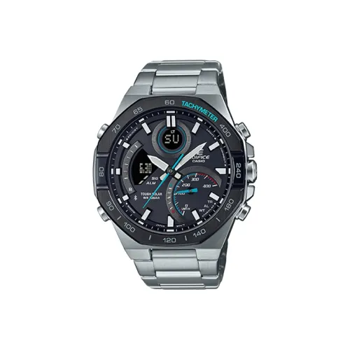 CASIO Кварцевый механизм Мужские часы EDIFICE 51,2мм*48мм*13,9мм Черные