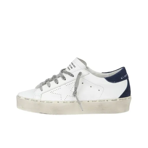 Golden Goose Hi Star Стильные Скейтбординги Женские Белые Черные Потертые