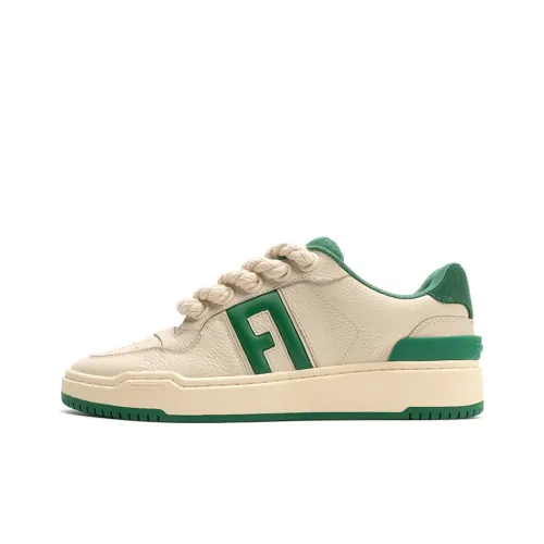 FOOT INDUSTRY FOOT INDUSTRY Низкий топ Стильные скейтбординговые пухлые туфли Унисекс Зеленый белый Весенний Летний