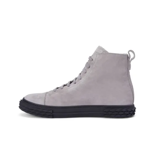 Giuseppe Zanotti GZ Blabber Ecoblabber Высокие Топы Стильные Скейтбординг Мужские Серые