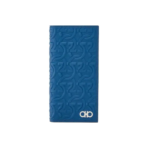 FERRAGAMO Кошелек из коровьей кожи мужской синий