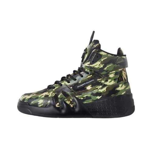 Giuseppe Zanotti GZ Talon Высокий Топ Стильный Скейтбординг Мужской Зеленый