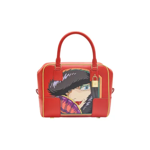 LOEWE Har'S Mobile Замок Коллаборация Amazona Nappa Коровья кожа Сумка через плечо Сумка Женская Красная