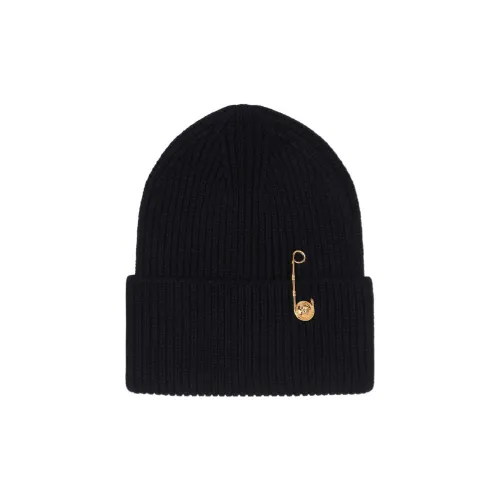VERSACE Вязаные шапки черного цвета для женщин