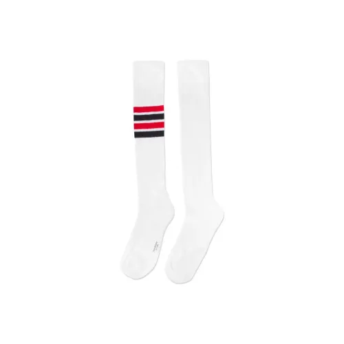 THOM BROWNE 1 шт Белый Унисекс Высокие Носки до колена