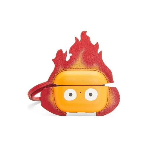 LOEWE Har'S Mobile Замок Коллаборация Коровья кожа AirPods Pro Защитный чехол Чехол для наушников Женские Красный Апельсин