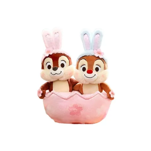 Disney 2023 Romantic Cherry Blossom Collection Куклы Chip 'n Dale Плюшевая кукла 20 см Высокая Шанхайский Дисней