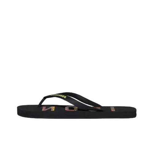 DSQUARED 2 Icon Sunset Stylish Sandals Men's Black Red Yellow