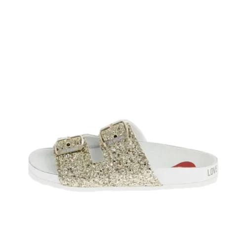 LOVE MOSCHINO Слипоны Женские Золотые
