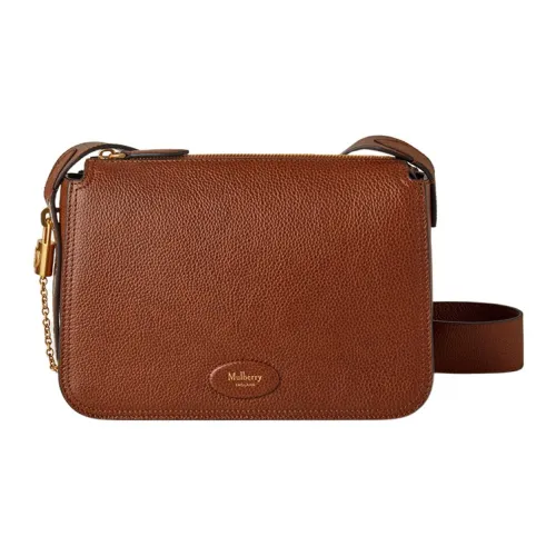 Mulberry Сумка через плечо из коровьей кожи женская коричневая