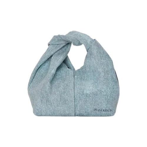 JW Anderson с рельефной текстурой телячья кожа одно плечо сумка мини женский джинсовый синий