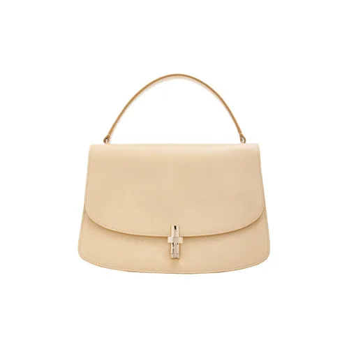 THE ROW Sofia 10 Телячья кожа Курьерская сумка Сумка Средний Женские Кремовый Желтый