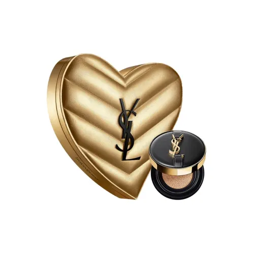 SAINT LAURENT Ограниченный Golden Air Cushion Коробка с посланием любви Прозрачный Росный Тон кожи для лица Корректирующий тон кожи Длинный Срок хранения 14г