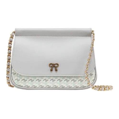 VANESSA HOGAN Монограмма PVC Трапеция Сумка Сумка через плечо Сумка на плечо Женская Серый