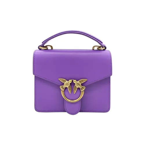PINKO SIMPLY Коровья кожа Bird Сумка Сумка через плечо Сумка через плечо Мини Женская Фиолетовая
