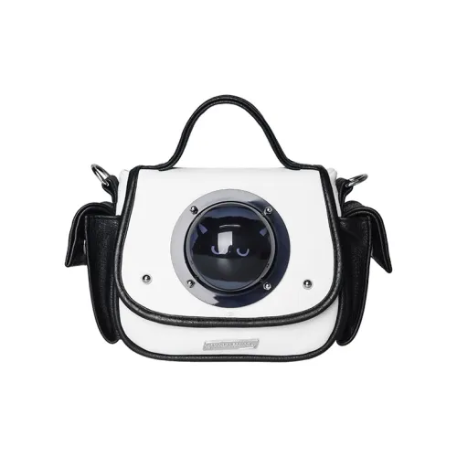 Kenghua Village ПУ (полиуретан) Одно плечо Сумка Средний Женский Черный Белый