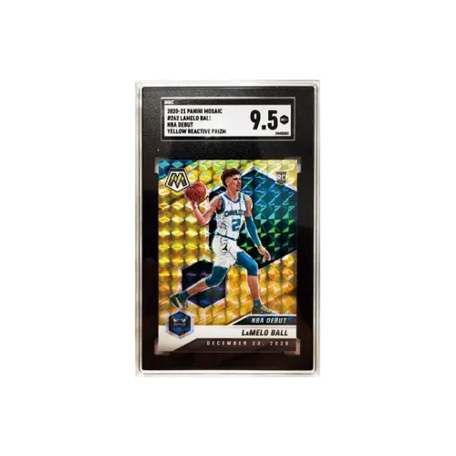 Yi Shot ЛаМело Болл 2020 21 Panini MOSAIC Желтый Refractive Teca Спортивные карты 1 шт